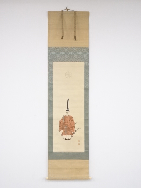 JAPANESE HANGING SCROLL / HAND PAINTED / EMPEROR TAISHO